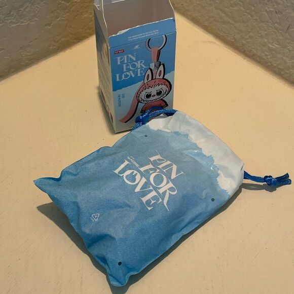 Authentic PopMart Labubu The Monsters Pin for Love Series "P" Yellow Plush Penda - Picture 7 of 13